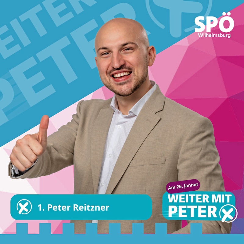 The fact that Reitzner is not running in the SPÖ Red also brings him criticism. (Bild: SPÖ WIlhelmsburg)