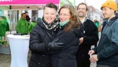 Grüne Power: Olga Voglauer, Anja Haider-Wallner, Wolfgang Spitzmüller (v. li.) (Bild: Reinhard Judt)