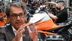 Stefan Pierer war über 30 Jahre das Gesicht von KTM. Bleibt der Unternehmer auch in Zukunft in einer bestimmenden Rolle oder ist der Preis der Sanierung auch, dass er sich zurückzieht? (Bild: Krone KREATIV/Markus Wenzel (2))