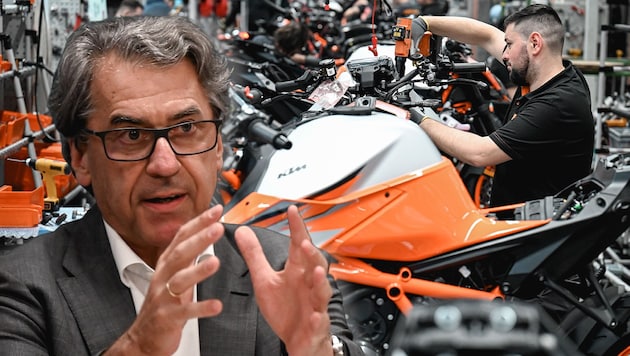 Stefan Pierer was the face of KTM for over 30 years. Will the entrepreneur continue to play a decisive role in the future or is the price of the restructuring that he will withdraw? (Bild: Krone KREATIV/Markus Wenzel (2))