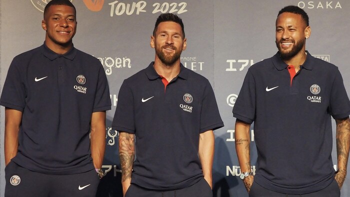 Kylian Mbappe, Lionel Messi and Neymar