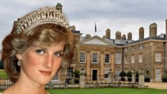 Prinzessin Diana, im Hintergrund: Althorp House (Bild: Krone KREATIV/APA picturedesk )