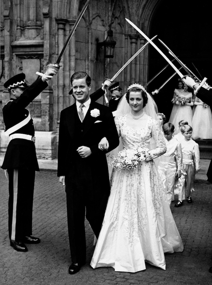 DIanas Eltern nach ihrer Trauung in Westminster Abbey