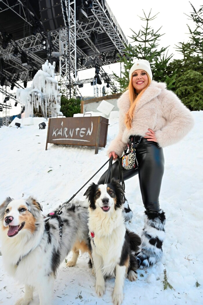The "little mouse" Hannah traveled with two of her five dogs.