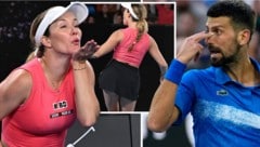 Danielle Collins' provocative behavior went around the world - Novak Djokovic is now her fan. (Bild: AP)