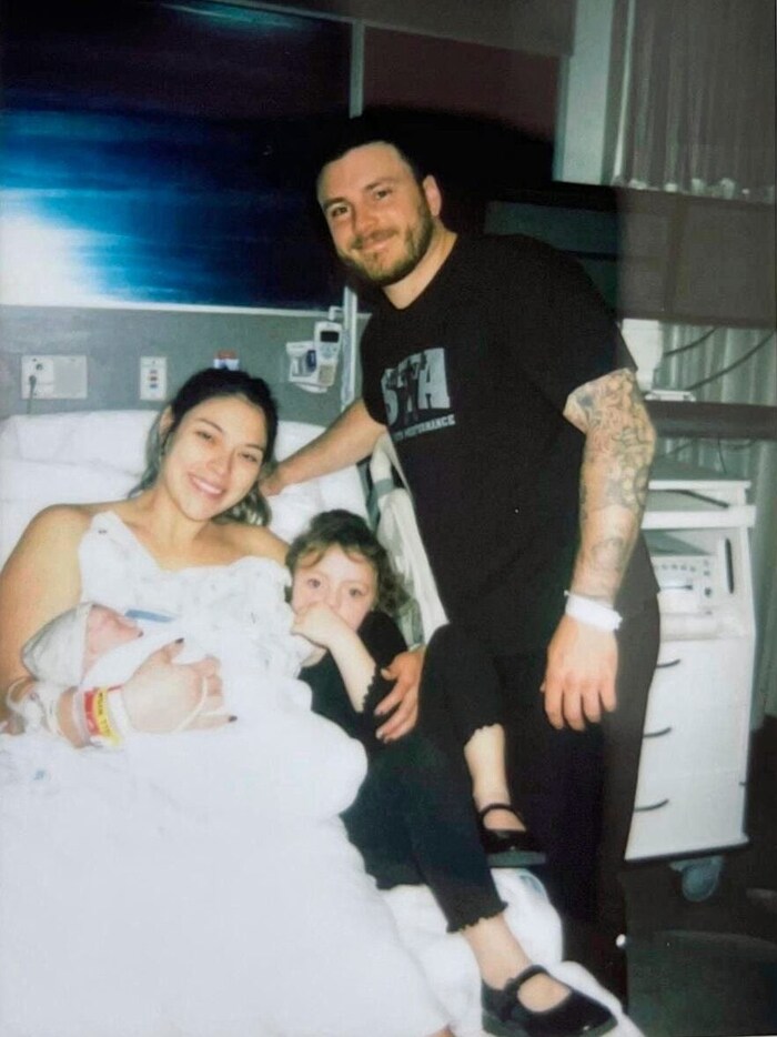 Ben und Jennifer mit den Kindern Claire und Karri.