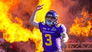 Vikings-Quarterback Ben Holmes (Bild: GEPA/GEPA pictures)