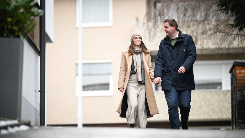 FPÖ-Kandiat Michael Raml mit seiner Frau Sarah. (Bild: Wenzel Markus/Markus Wenzel)