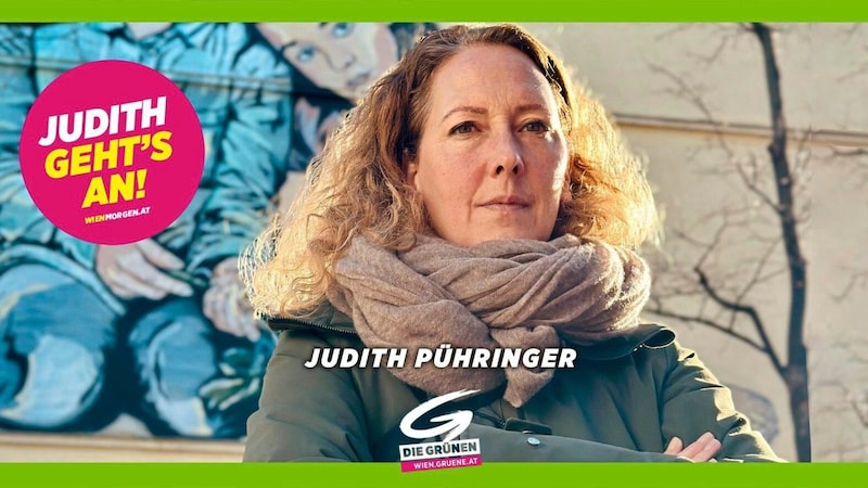 Green Party frontwoman Judith Pühringer is already spreading the first subjects and campaigns on social media. (Bild: Die Grünen Wien)