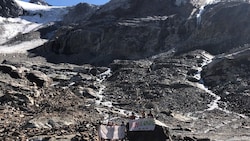 Der Ochsentaler Gletscher in der Silvretta ist wie alle Alpengletscher stark geschrumpft.