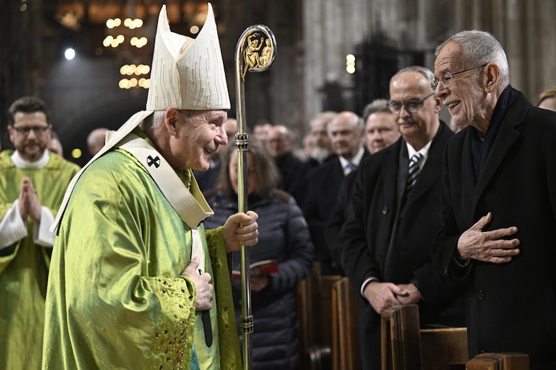 Der Kardinal wurde am Samstag als „Pontifex austriacus“ verabschiedet. (Bild: Antal Imre)