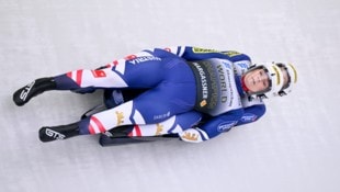 Selina Egle und Lara Kipp sind am Samstag bei der Kunstbahn-Rodel-EM in Winterberg ihrer Favoritenrolle gerecht geworden. (Bild: GEPA/GEPA pictures)