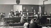 Historischer Moment: Erste Landtagssitzung in der Eisenstädter Kaserne im Jahr 1922.