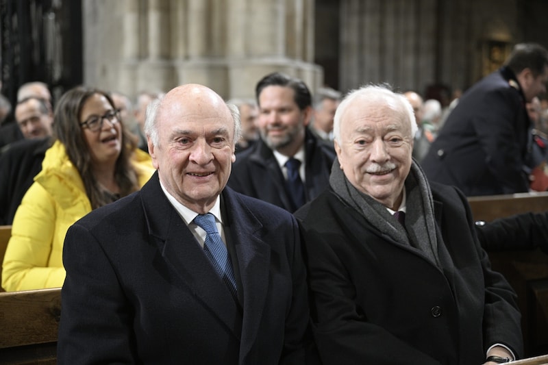 Landeshauptleute außer Dienst: Erwin Pröll und Michael Häupl (Bild: Imre Antal)