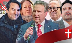 Diese Kandidaten werden wir in den nächsten Monaten öfter sehen (von links nach rechts): ...