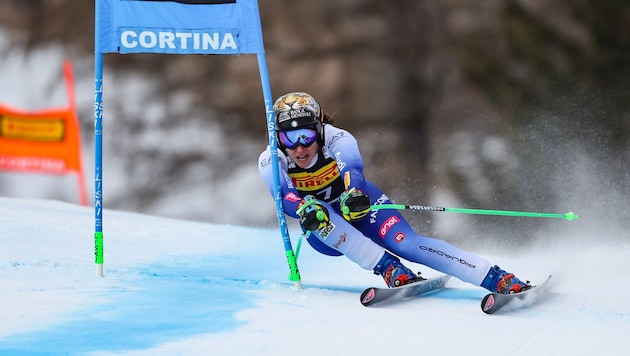 Federica Brignone hat am Sonntag die Konkurrenz in Cortina deklassiert. (Bild: GEPA)