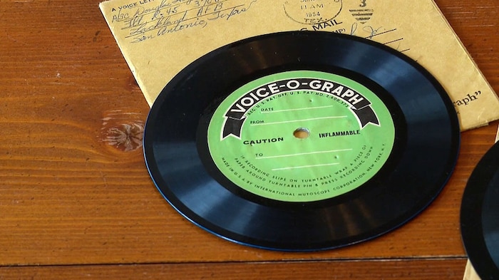 The recordings were sent by post.