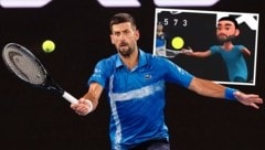 Die Spiele von Novak Djokovic und Co. laufen aus rechtlichen Gründen nur in einem animierten Live-Stream am YouTube-Kanal der Australian Open.  (Bild: AO Animated/Australian Open 2025, AFP, Krone KREATIV)