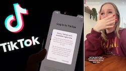 Zahlreichen Influencern kamen wegen des TikTok-Aus in den USA die Tränen. (Bild: Krone KREATIV/APA/AFP/Chris DELMAS, tiktok.com/@emilyesenn)