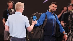 Novak Djokovic verweigerte das Court-Interview nach dem Match. (Bild: APA/AFP/DAVID GRAY)