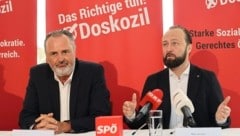 Hans Peter Doskozil (links) und Max Lercher sind politische Weggefährten.  (Bild: Jauschowetz Christian)