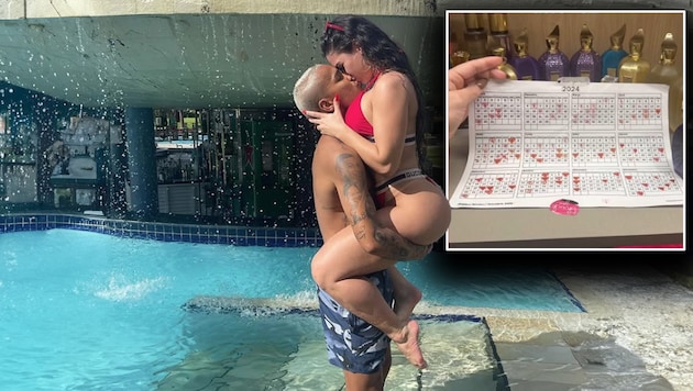 A calendar to help Deyverson and his wife in their love life. (Bild: Instagram/kariina.mv)