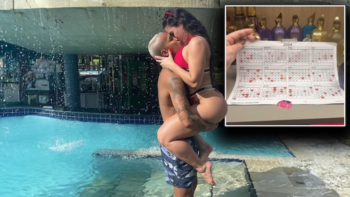 A calendar is supposed to help Deyverson and his wife in their love life.