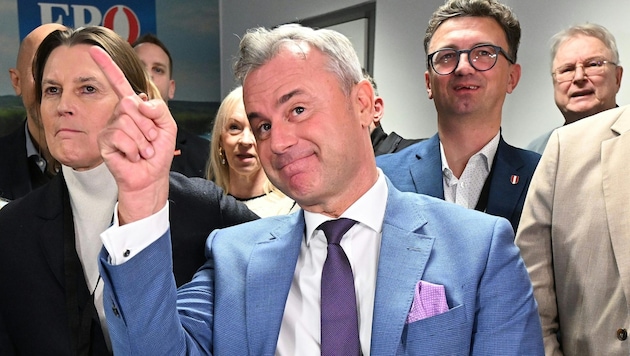 Rejection of blue-black in the federal government and the Hofburg: Norbert Hofer remains in Burgenland. (Bild: APA/HELMUT FOHRINGER)