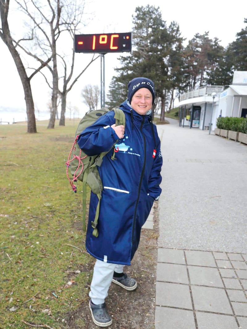 Außentemperatur beim „Krone“-Interview: minus ein Grad! Brrrr!   (Bild: Reinhard Judt)