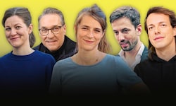 HC Strache, Dominik Wlazny, Anna Svec (Links), Barbara Urbanic (KPÖ), Hakan Gördü (SÖZ).