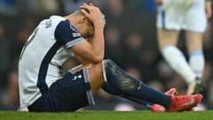 Die Niederlage gegen Everton war ein Offenbarungseid für Richarlison und Tottenham. (Bild: AFP/ APA/Paul ELLIS)