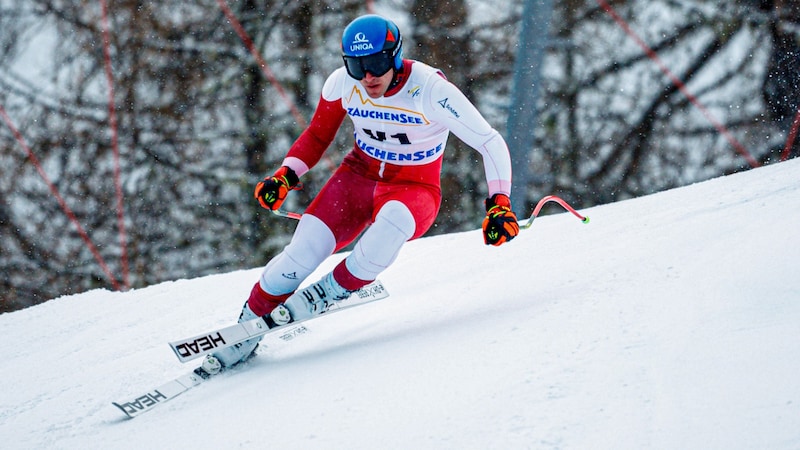 Matthias Mayer als Vorläufer in Zauchensee. (Bild: GEPA)