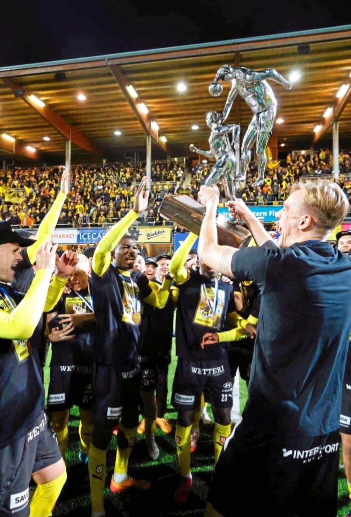 Jo Kreidl celebrated the double in Finland.