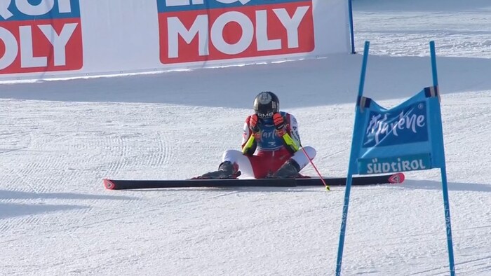 Scheib beendet den Riesenslalom ohne Punkte.