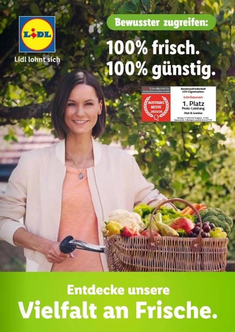 Lidl holte sich Unterstützung vom „Testimonal“ Christina Stürmer. (Bild: FOCUS / sloibl)