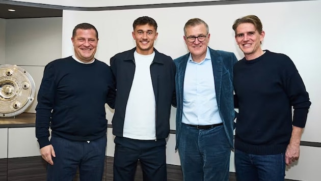 Tom Bischof (2nd from left) moves to FC Bayern. (Bild: FC Bayern)