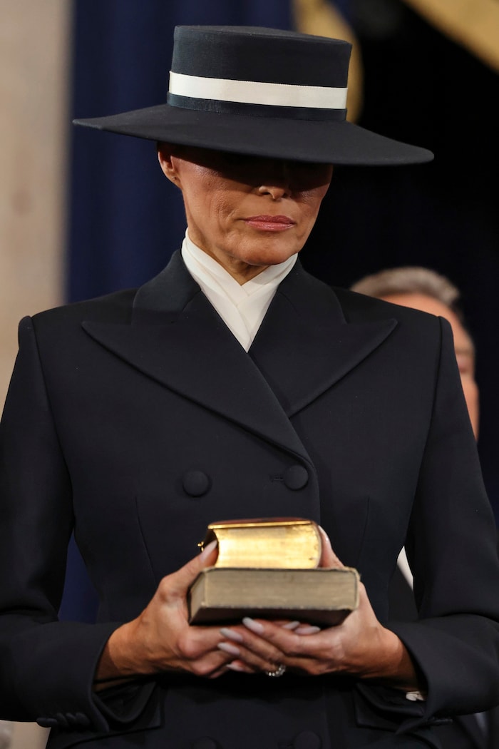 Melania Trump at her husband's inauguration. Boss-like, in the opinion of many. And a clear ...