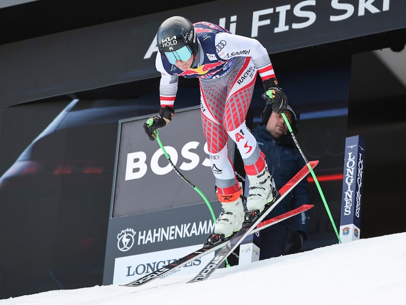 Start frei für Kilian Böck auf der Kitzbühler Streif. (Bild: GEPA pictures)