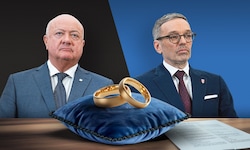 Die Parteichefs Stocker und Kickl könnten bald zueinander finden.