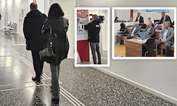 Als Letzte machte sich Franziska Klikovits auf den Weg in den Gerichtssaal, um ganz links auf ...