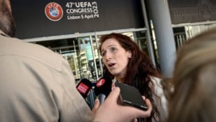 Die Norwegerin Lise Klaveness will für das hauptsächlich von Männern besetzte Exekutivkomitee der UEFA kandidieren. (Bild: AFP/APA/PATRICIA DE MELO MOREIRA)