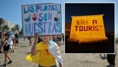 Auf der Instagram-Seite der Aktivistengruppe „Islas de Resistencia“ war der Mordaufruf zu sehen, allerdings war das Wort „Tötet“ unkenntlich gemacht. (Bild: Krone KREATIV/AFP/DESIREE MARTIN, instagram.com/islasderesistencia)