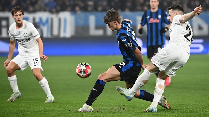 Sturm Graz versuchte lange Zeit alles in die Waagschale zu werfen. (Bild: APA/AFP/Isabella BONOTTO)