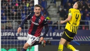 Bologna drehte die Partie und stürzt Dortmund dadurch noch tiefer in die Krise. (Bild: AP ( via APA) Austria Presse Agentur/ASSOCIATED PRESS)