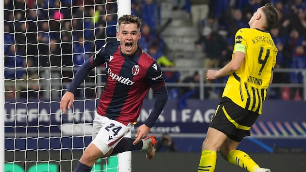 Bologna drehte die Partie und stürzt Dortmund dadurch noch tiefer in die Krise. (Bild: AP ( via APA) Austria Presse Agentur/ASSOCIATED PRESS)