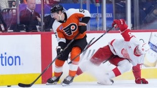 Die Detroit Red Wings mussten sich den Philadelphia Flyers geschlagen geben. (Bild: AP/ASSOCIATED PRESS)