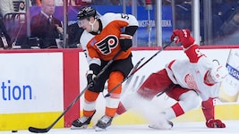 Die Detroit Red Wings mussten sich den Philadelphia Flyers geschlagen geben. (Bild: AP ( via APA) Austria Presse Agentur/ASSOCIATED PRESS)