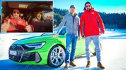  Legende Hermann Maier chauffierte mit einem Audi die „Krone“.