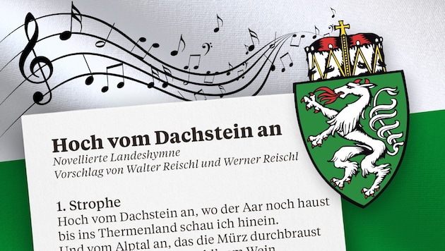 DerText der Landeshymne wurde adaptiert. (Bild: Krone KREATIV/stock.adobe.com)