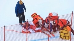 Auweh! Der Kärntner Felix Hacker verletzte sich im Kitzbühel-Training am Knie. (Bild: Birbaumer Christof/krone.at)